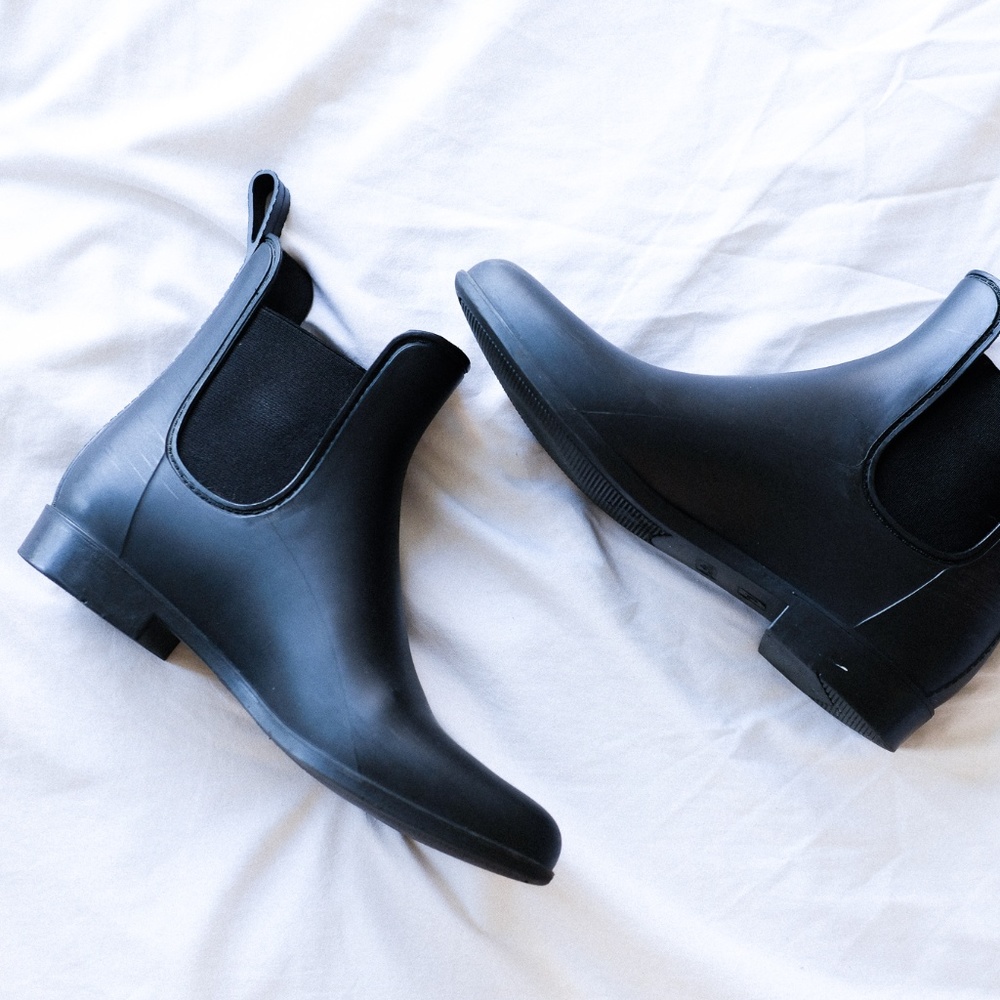 Black Sam Edelman Rain Booties